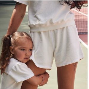 NWOT All the Babies Adult Short Sweats in Chocolate Milk Small